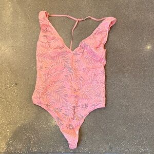 Victoria's Secret Pink Lace Bodysuit